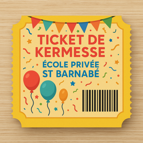 1 Ticket de kermesse