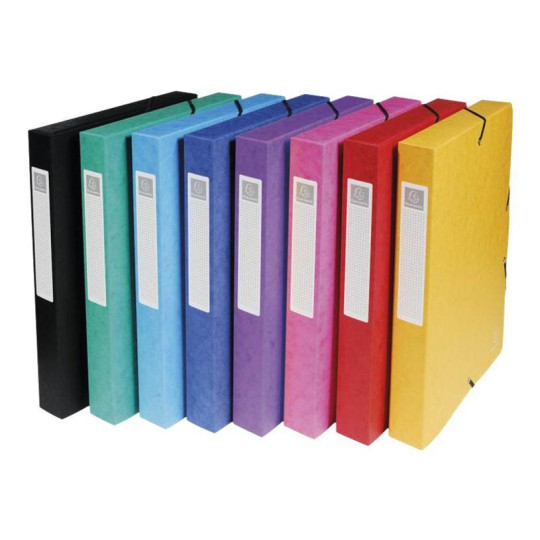 Exacompta Exabox - Boîte de classement en carte lustrée - dos 40 mm - disponible dans différentes couleurs