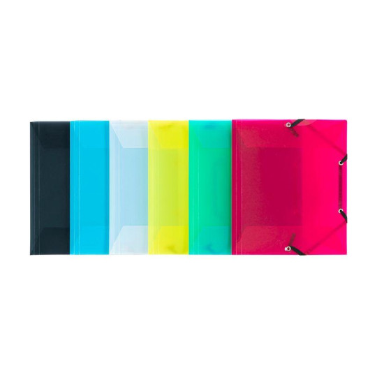 Viquel Propyglass - Chemise polypro à rabats - 17 x 22 cm - disponible dans différentes couleurs