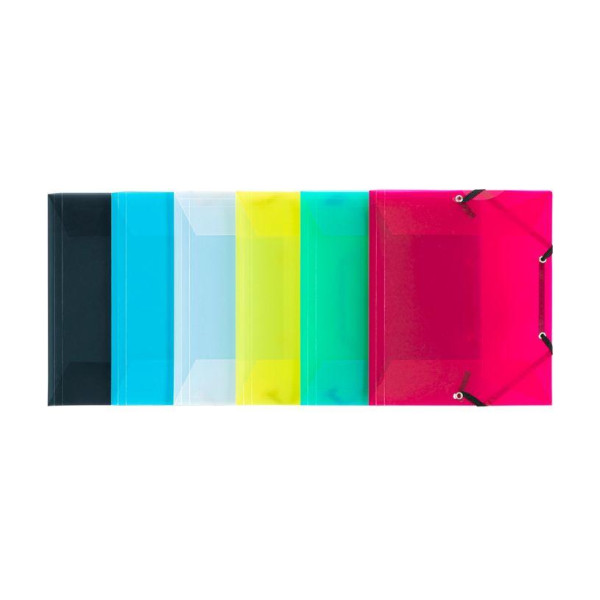 Viquel Propyglass - Chemise polypro à rabats - 17 x 22 cm - disponible dans différentes couleurs