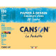 Canson - Pochette papier à dessin couleur - 12 feuilles - 24 x32 cm - 160 gr - mi-teintes vives