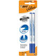 BIC VELLEDA 1721 - Pack de 2 marqueurs effaçables - pointe fine - bleu