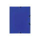 Exacompta - Chemise polypro à rabats - A4 - pour 150 feuilles - bleu opaque