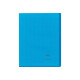 Clairefontaine Koverbook - Cahier polypro 17 x 22 cm - 96 pages - grands carreaux (Seyes) - bleu