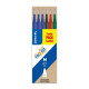 Pilot Frixion Ball - 6 Recharges pour rollers effaçables - 0,7 mm - noir/rouge/bleu/vert