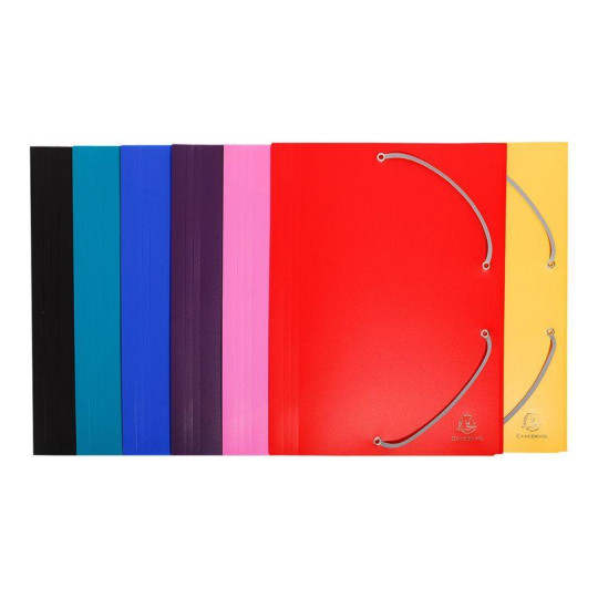 Exacompta - Chemise polypro à rabats - A4 - pour 150 feuilles - disponible dans différentes couleurs opaques