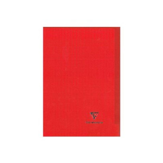 Clairefontaine Koverbook - Cahier polypro A4 (21x29,7 cm) - 96 pages - grands carreaux (Seyes) - rouge