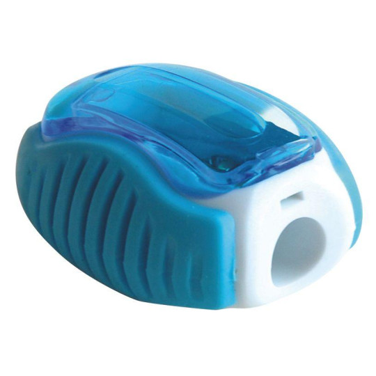 Wonday Wavy - Taille-crayons en plastique à usage unique avec réservoir – Couleurs assorties