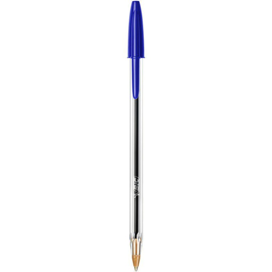 BIC Cristal - Stylo à bille - bleu - 1 mm - pointe moyenne