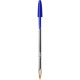 BIC Cristal - Stylo à bille - bleu - 1 mm - pointe moyenne