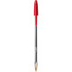 BIC Cristal - Stylo à bille - rouge - 1 mm - pointe moyenne