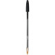 BIC Cristal - Stylo à bille - noir - 1 mm - pointe moyenne