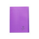 Clairefontaine Koverbook - Cahier polypro A4 (21x29,7 cm) - 96 pages - grands carreaux (Seyes) - violet