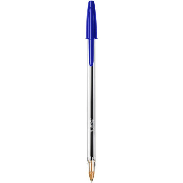 BIC Cristal - Stylo à bille - bleu - 1 mm - pointe moyenne