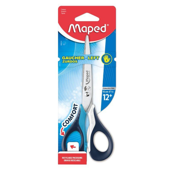 Maped Sensoft 3D - Ciseaux bouts ronds - pour gaucher - 16 cm