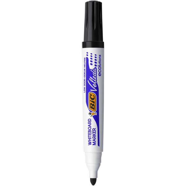 BIC VELLEDA 1701 - Marqueur effaçable - pointe ogive - noir