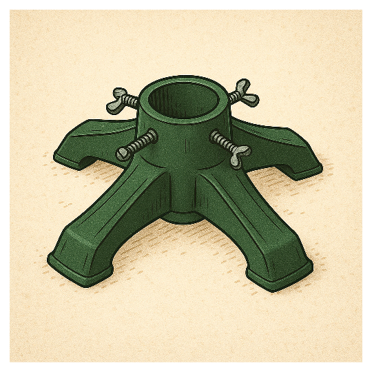 Pied plastique réutilisable