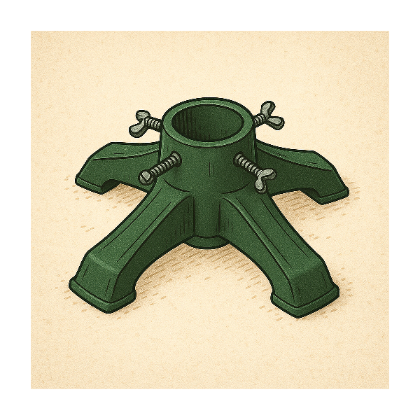 Pied plastique réutilisable